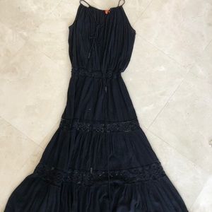 Black maxi dress